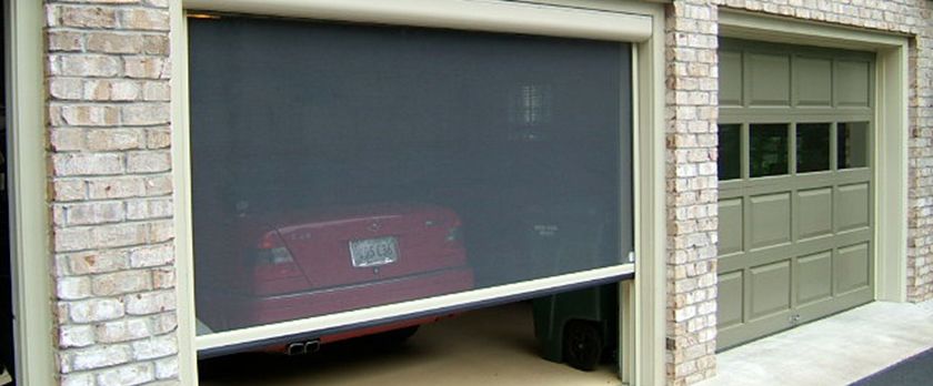 Motorized garage door screens - Post Falls, Liberty Lake and Spokane Washington